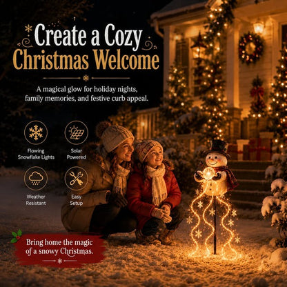 🎄 Poslední den: sleva 49 % 🎄 Kouzelná fontána se sněhulákemTM – LED zahradní lampa ❄️