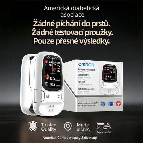 🔥 Black Friday akce! 🔥 ✅ Omron™ představuje nově uvedený neinvazivní chytrý glukometr 🔥 Vyrobeno v USA 🔥