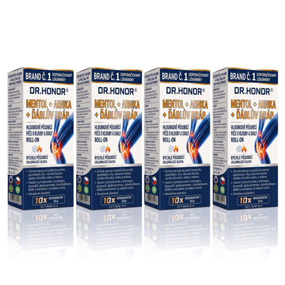 💥💥DR.HONOR® Menthol · Arnika · Ďáblův dráp 10 v 1 Roll-on pro péči o klouby a svaly | Na dnu, ztuhlost kloubů, otoky a bolesti svalů | Rychle se vstřebává, nezanechává mastný pocit