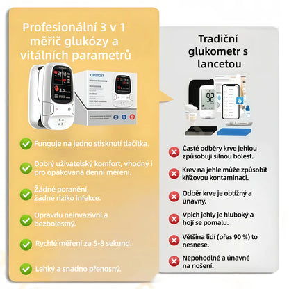 🔥 Black Friday akce! 🔥 ✅ Omron™ představuje nově uvedený neinvazivní chytrý glukometr 🔥 Vyrobeno v USA 🔥
