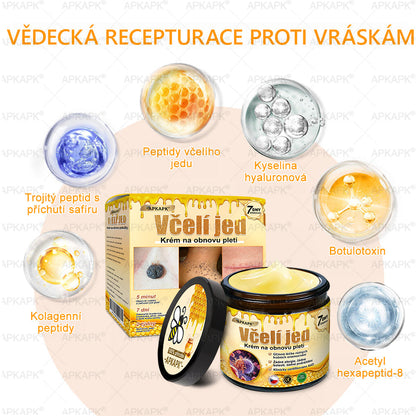 👩‍⚕️ Dermatologicky testováno 🐝 APKAPK® Včelí jed krém pro obnovu pleti – péče o vrásky, jizvy, skvrny a nedokonalosti