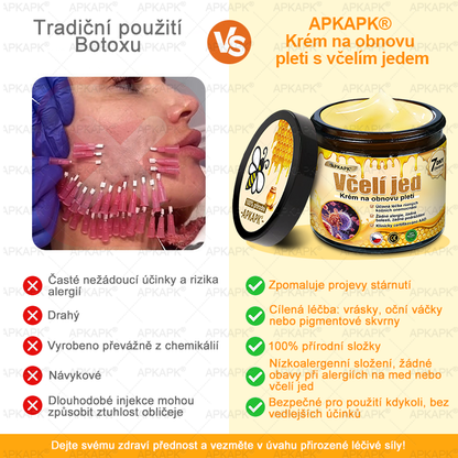 👩‍⚕️ Dermatologicky testováno 🐝 APKAPK® Včelí jed krém pro obnovu pleti – péče o vrásky, jizvy, skvrny a nedokonalosti