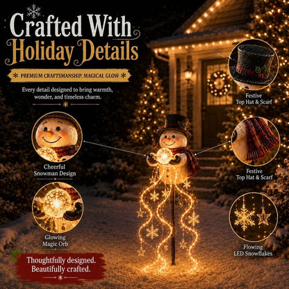 🎄 Poslední den: sleva 49 % 🎄 Kouzelná fontána se sněhulákemTM – LED zahradní lampa ❄️