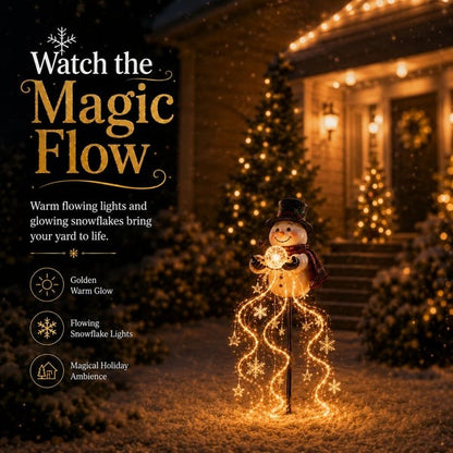 🎄 Poslední den: sleva 49 % 🎄 Kouzelná fontána se sněhulákemTM – LED zahradní lampa ❄️