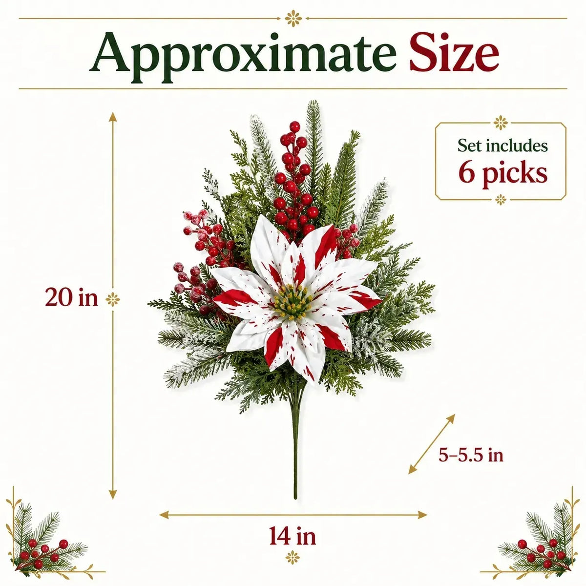 🎄Poslední den 50% SLEVA🔥Vánoční vložky do květináčů s vánoční hvězdou