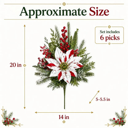 🎄Poslední den 50% SLEVA🔥Vánoční vložky do květináčů s vánoční hvězdou